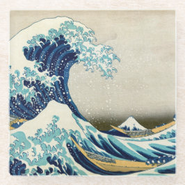 Posavasos De Vidrio Katsushika Hokusai - La gran ola de Kanagawa