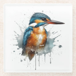 Posavasos De Vidrio Kingfisher Splash