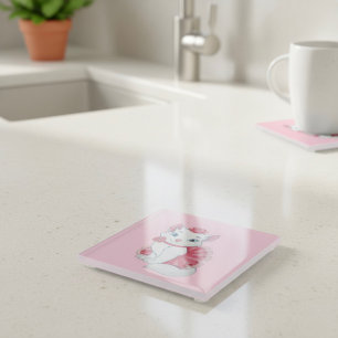 Posavasos De Vidrio Kitty Glass Coaster