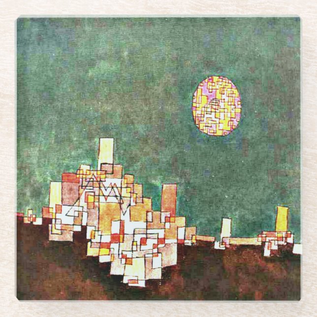 Posavasos De Vidrio Klee - Sitio elegido (Anverso)