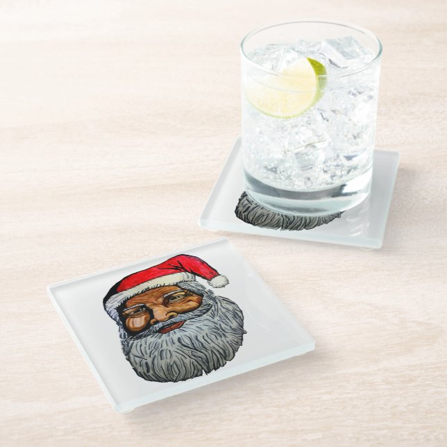 POSAVASOS DE VIDRIO KRIS KRINGLE AFRICANO (Angular)
