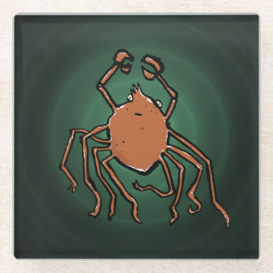Posavasos De Vidrio la araña de mar groovy
