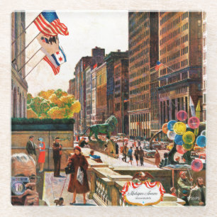Posavasos De Vidrio La avenida de Michigan, Chicago de Juan vacila