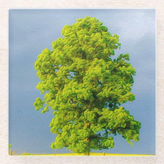 Posavasos De Vidrio La belleza en la tormenta (Anverso)