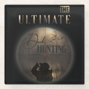 Posavasos De Vidrio La caza del pato como máximo