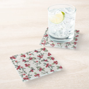 Posavasos De Vidrio La elegante montaña de diseño de arándanos