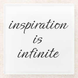 Posavasos De Vidrio La escayola de vidrio de inspiración