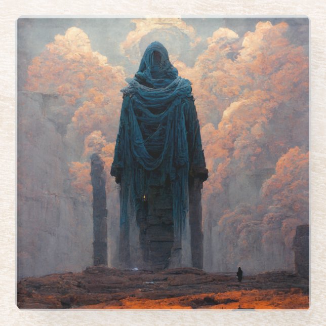 Posavasos De Vidrio La fantasía de la efigie (Anverso)