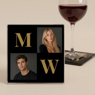 Posavasos De Vidrio La forma en que somos Foto de pareja personalizada