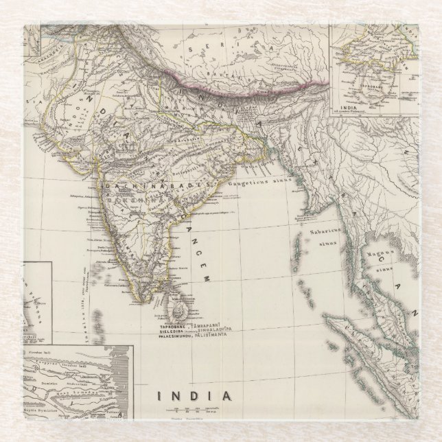 Posavasos De Vidrio La India 4 (Anverso)