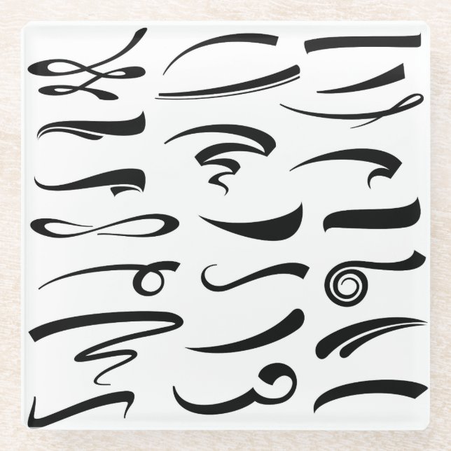 Posavasos De Vidrio La Letras De Mano Resalta La Monstruación (Anverso)