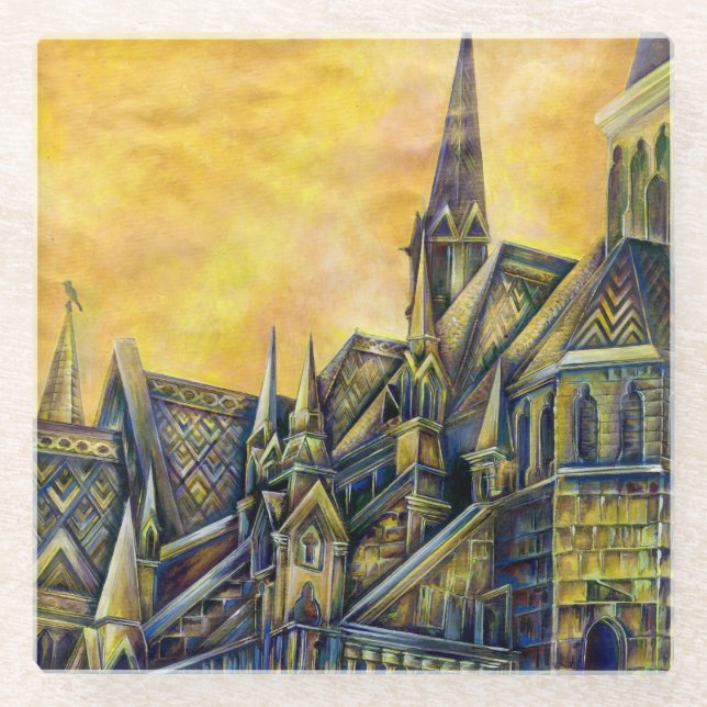 Posavasos De Vidrio La lujuria en el espacio (Anverso)