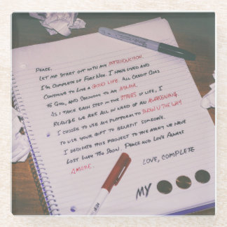 Posavasos De Vidrio La montaña rusa de mis tres centavos