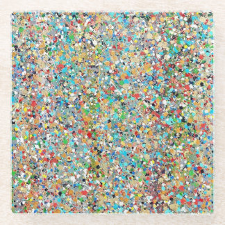 Posavasos De Vidrio La montaña rusa de vidrio de Confetti