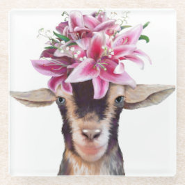 Posavasos De Vidrio La montaña rusa de vidrio Lily the Goat