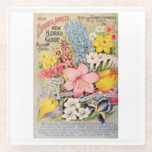 Posavasos De Vidrio La publicidad de la nueva guía floral Conard & Jon
