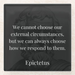 Posavasos De Vidrio La sabiduría de Epictetus: Empoderamiento a través