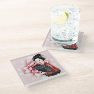 Posavasos De Vidrio La Serie Okinawa Diseño 34  