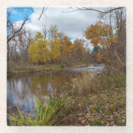 Posavasos De Vidrio La unión de las estaciones