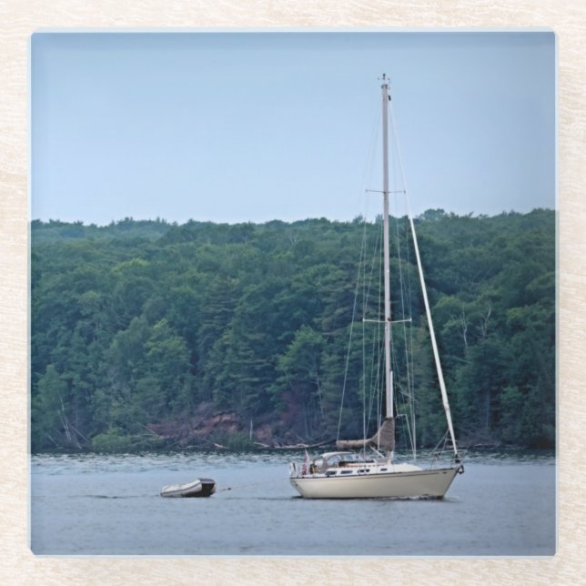 Posavasos De Vidrio La vida en vela (Anverso)