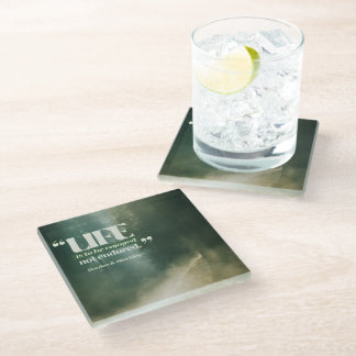 Posavasos De Vidrio La vida es para ser disfrutada