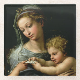 Posavasos De Vidrio La Virgen del color de rosa, c.1518
