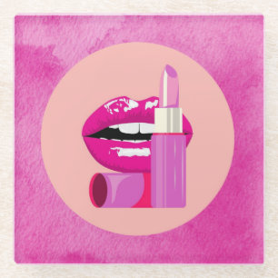 Posavasos De Vidrio Labios