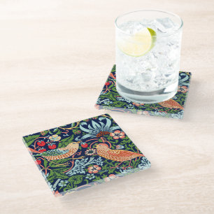 Posavasos De Vidrio Ladrón de Fresa de William Morris