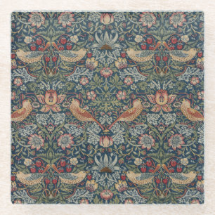 Posavasos De Vidrio Ladrón de fresas William Morris