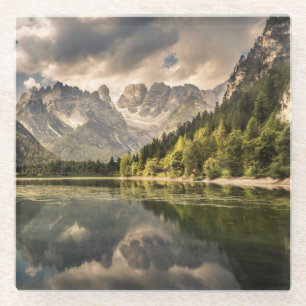 Posavasos De Vidrio Lago Di Landro Dürrensee, Italia