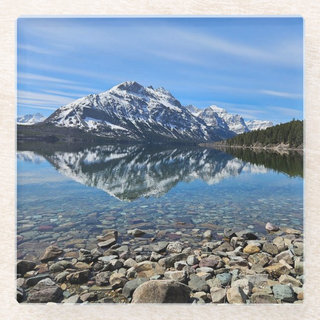 Posavasos De Vidrio Lago St Mary (Anverso)