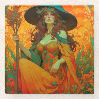 Posavasos De Vidrio Lammas de Art Nouveau