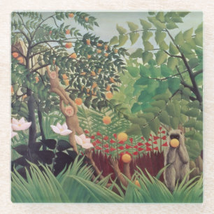 Posavasos De Vidrio Landscape exótico, 1910