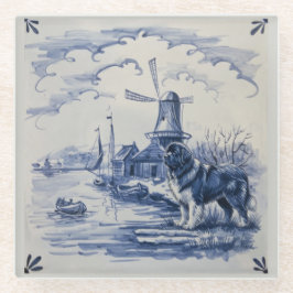 Posavasos De Vidrio Landseer junto al puerto holandés