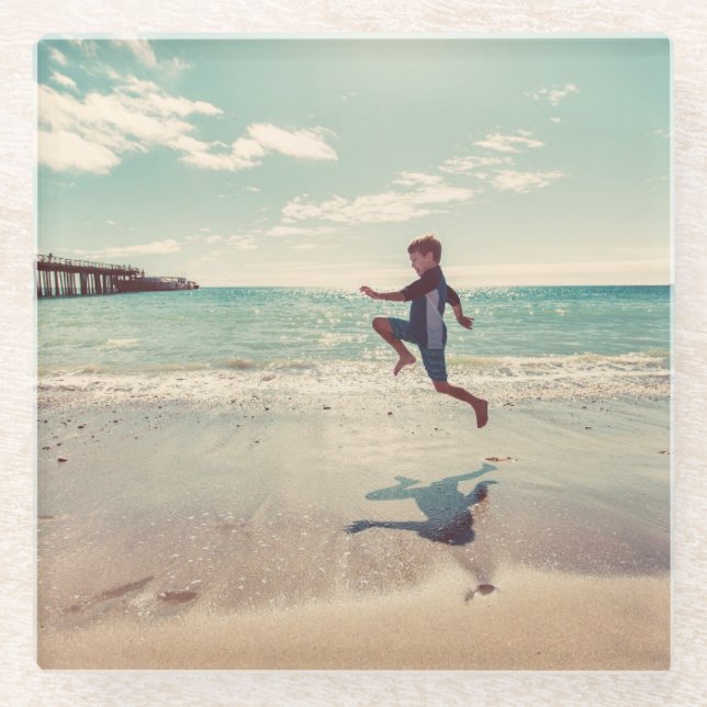 Posavasos De Vidrio Las bebidas de cristal de encargo de los prácticos (Anverso)