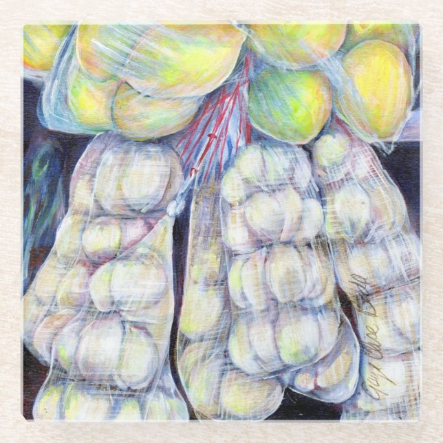 Posavasos De Vidrio Las maravillas de los mercados occidentales, Singa (Anverso)