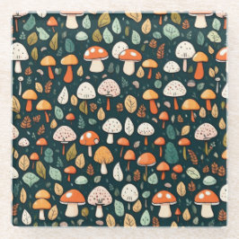 Posavasos De Vidrio Las setas cortas dejan el diseño del núcleo de la 