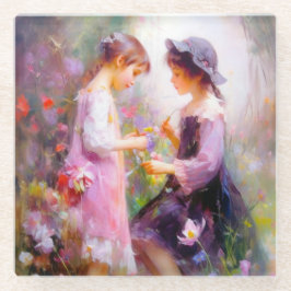 Posavasos De Vidrio Lavanda