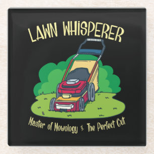 Posavasos De Vidrio Lawn Mower - Lawn Whisperer