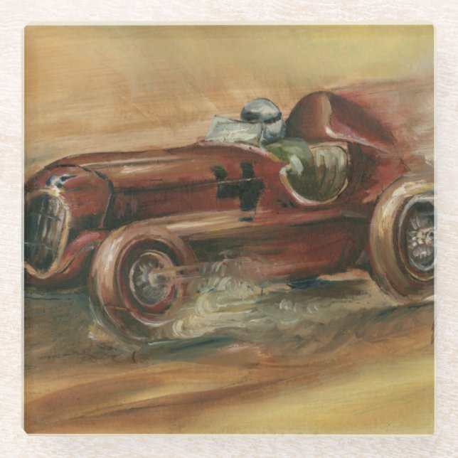 Posavasos De Vidrio Le Mans Racecar de Ethan Harper (Anverso)