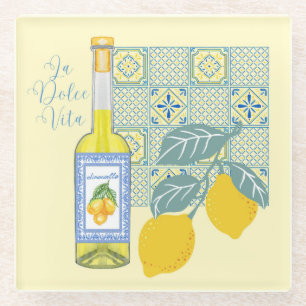 Posavasos De Vidrio Lemon Farm Retro