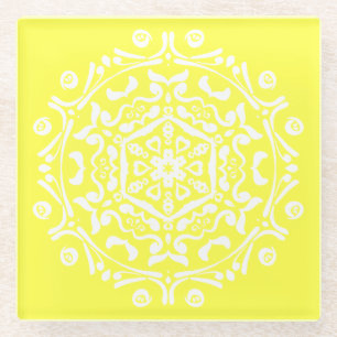 Posavasos De Vidrio Lemon Mandala