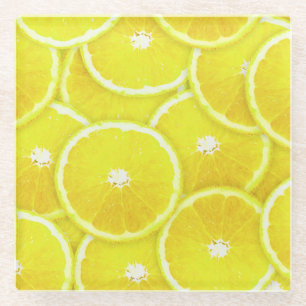 Posavasos De Vidrio Lemon Slices de arte pop
