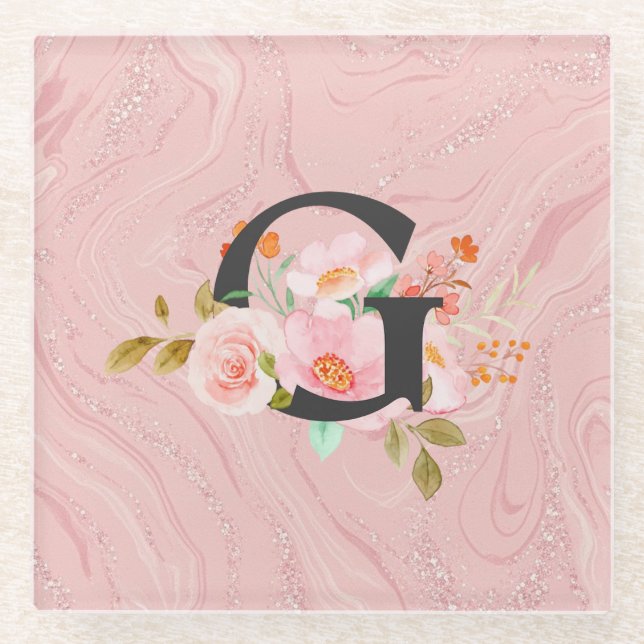 Posavasos De Vidrio Letra G (Anverso)