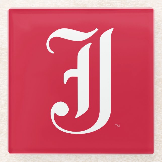 Posavasos De Vidrio Letra JSU clásica de la Universidad Estatal de Jac (Anverso)