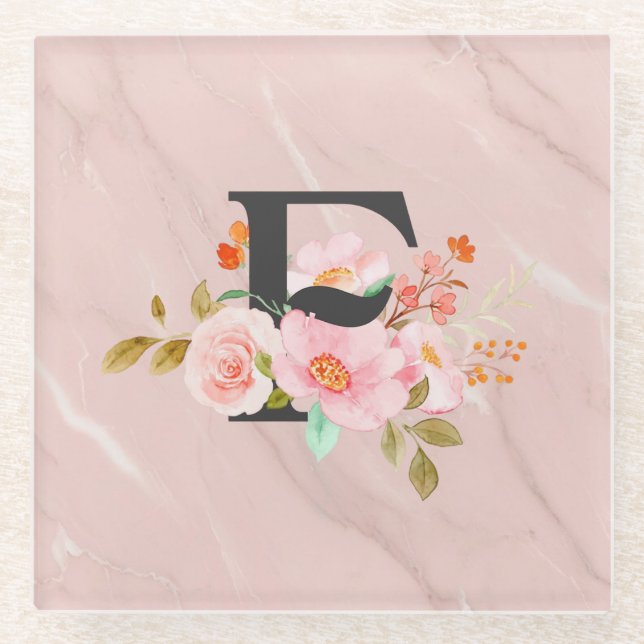 Posavasos De Vidrio Letter F (Anverso)