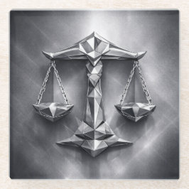 Posavasos De Vidrio libra zodiac sign