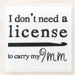 Posavasos De Vidrio Licencia Crochet Hook de 9 mm. ・ Artesanías