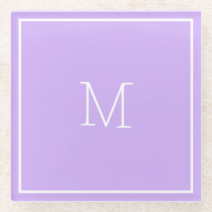 Posavasos De Vidrio Lilac Glass Coaster
