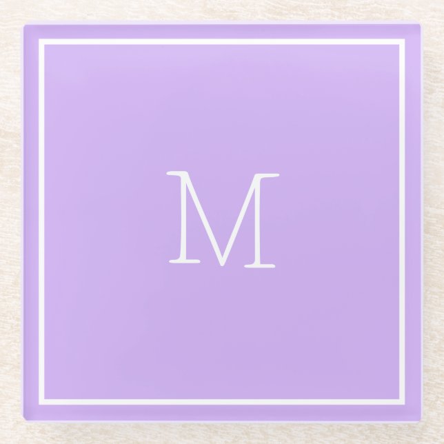 Posavasos De Vidrio Lilac Glass Coaster (Anverso)